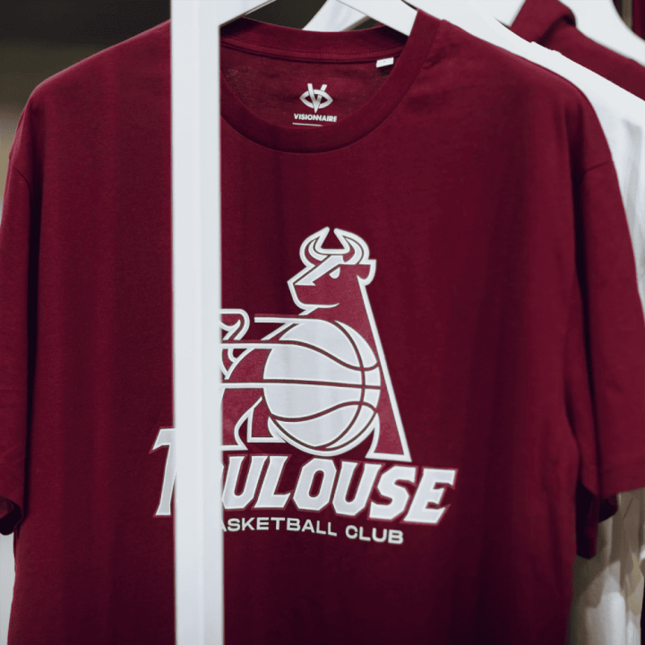 T-shirt TBC LOGO grenat