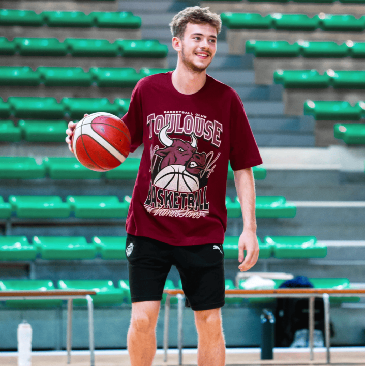 T-SHIRT TBC TORO Grenat